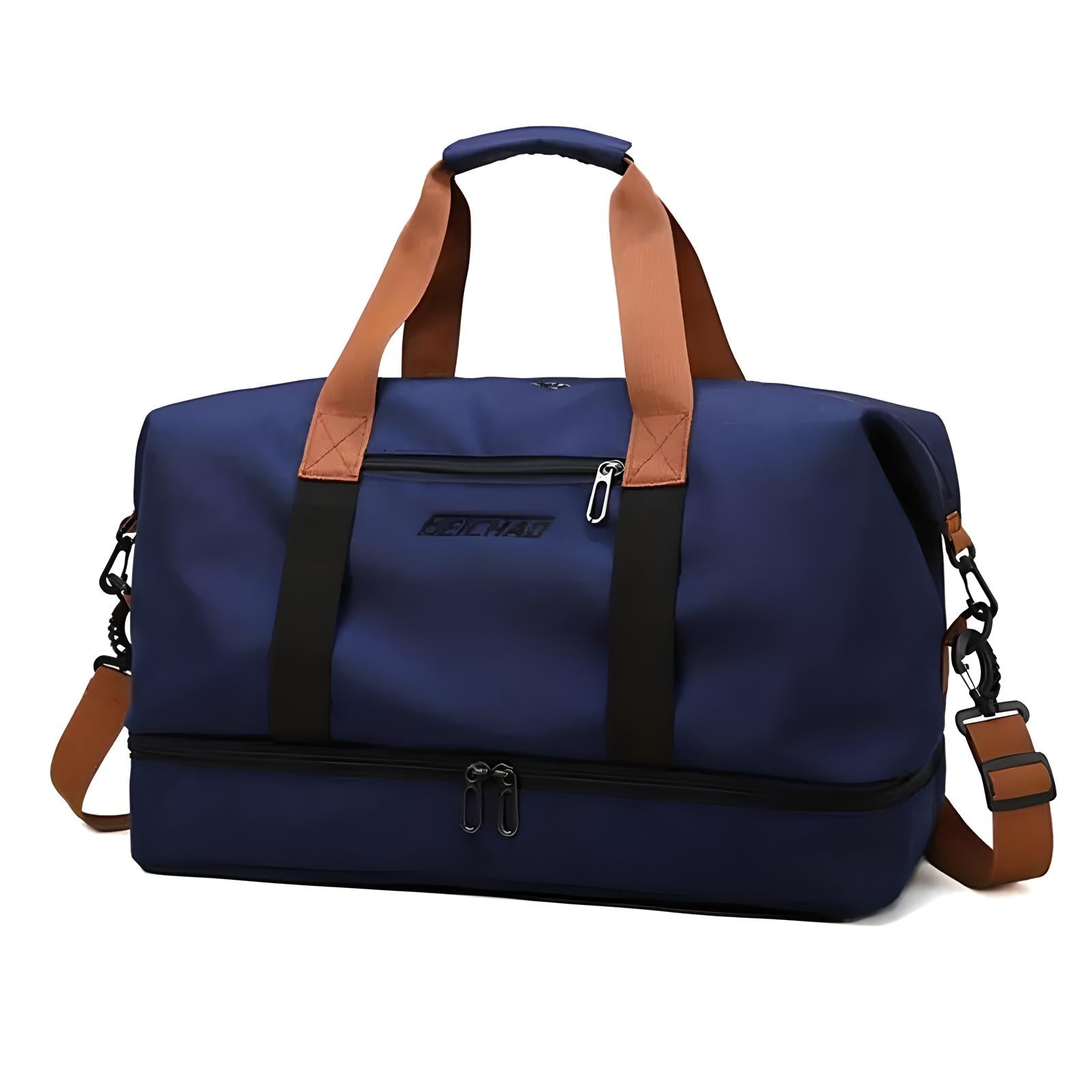 Unisex Travel Duffle Bag with Interior Compartments and Shoe Pocket 13