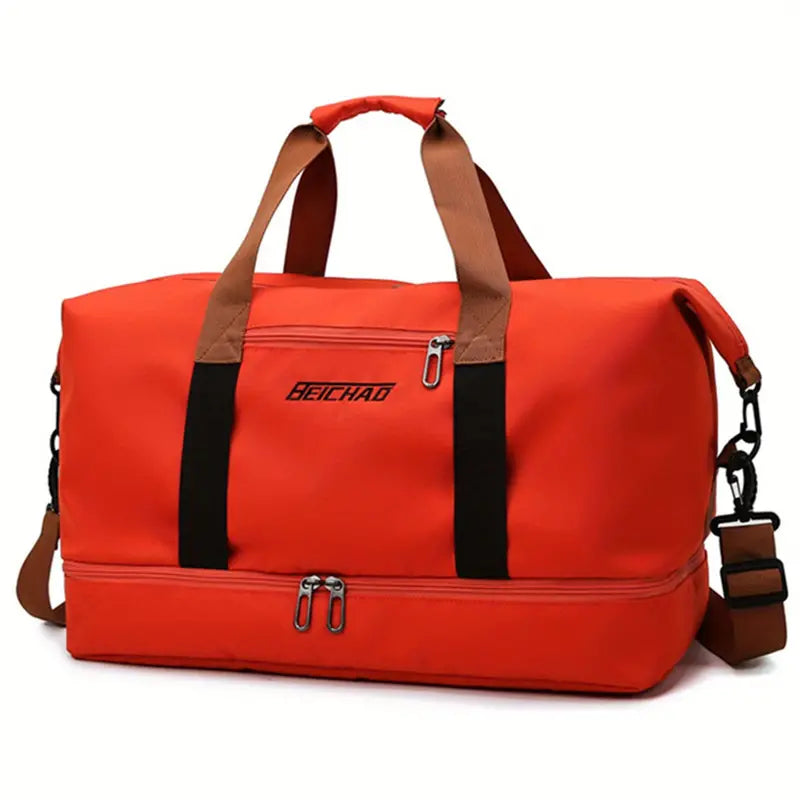 Unisex Travel Duffle Bag with Interior Compartments and Shoe Pocket 16