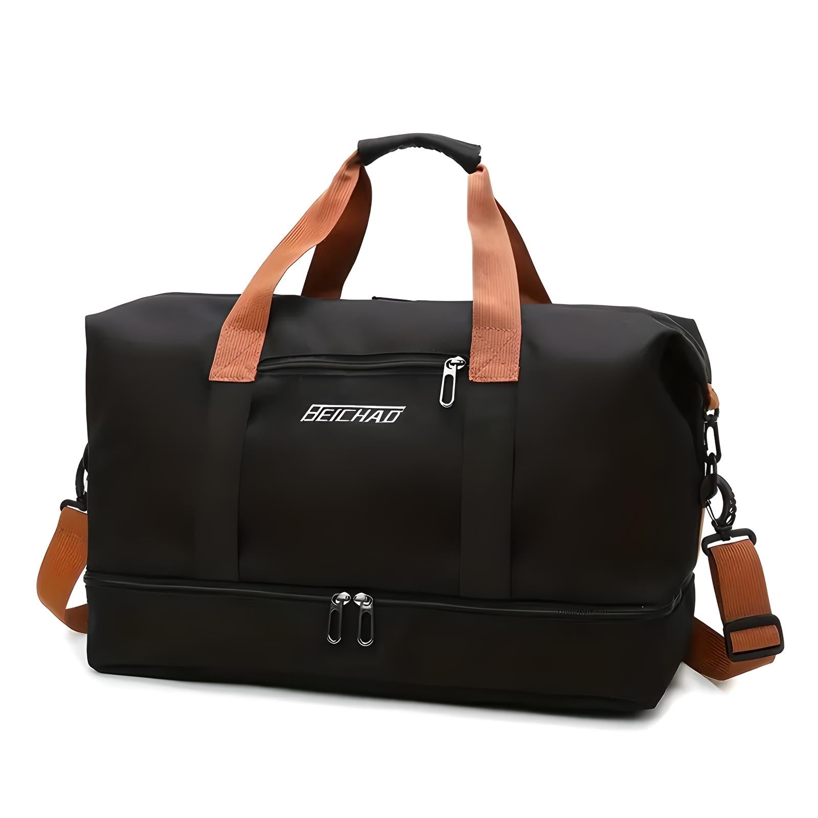Unisex Travel Duffle Bag with Interior Compartments and Shoe Pocket 3