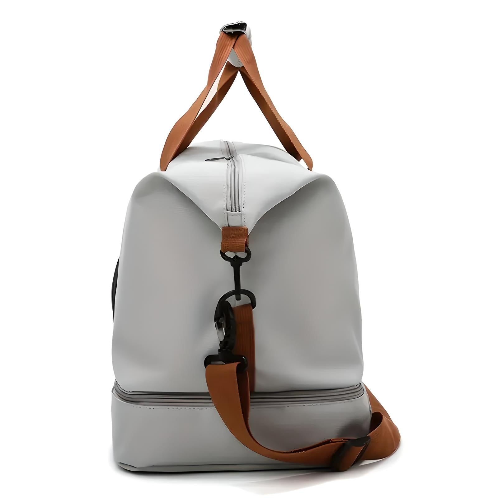 Unisex Travel Duffle Bag with Interior Compartments and Shoe Pocket 9