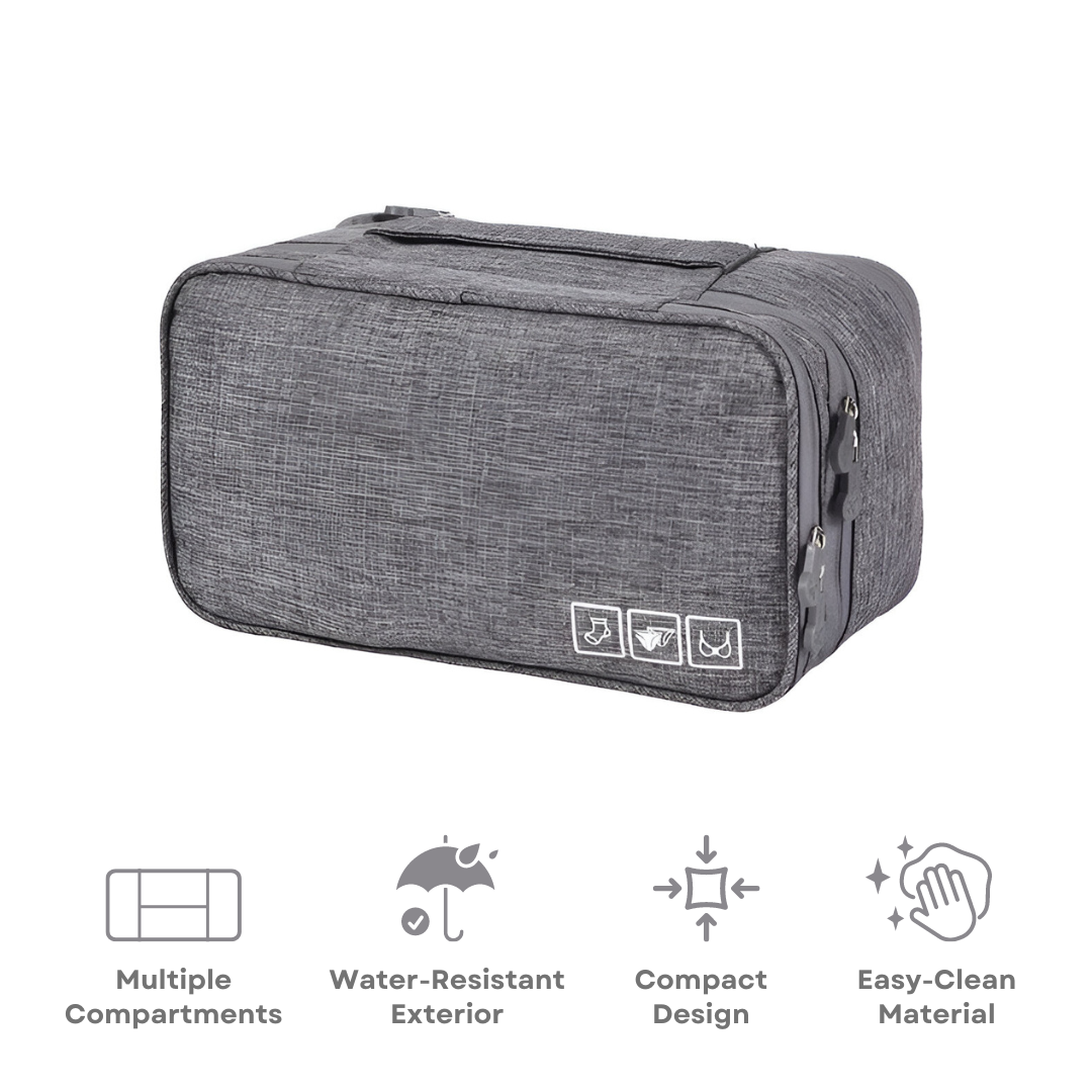 Unisex Waterproof Packing Cube for Undergarments with Dual Compartments 10