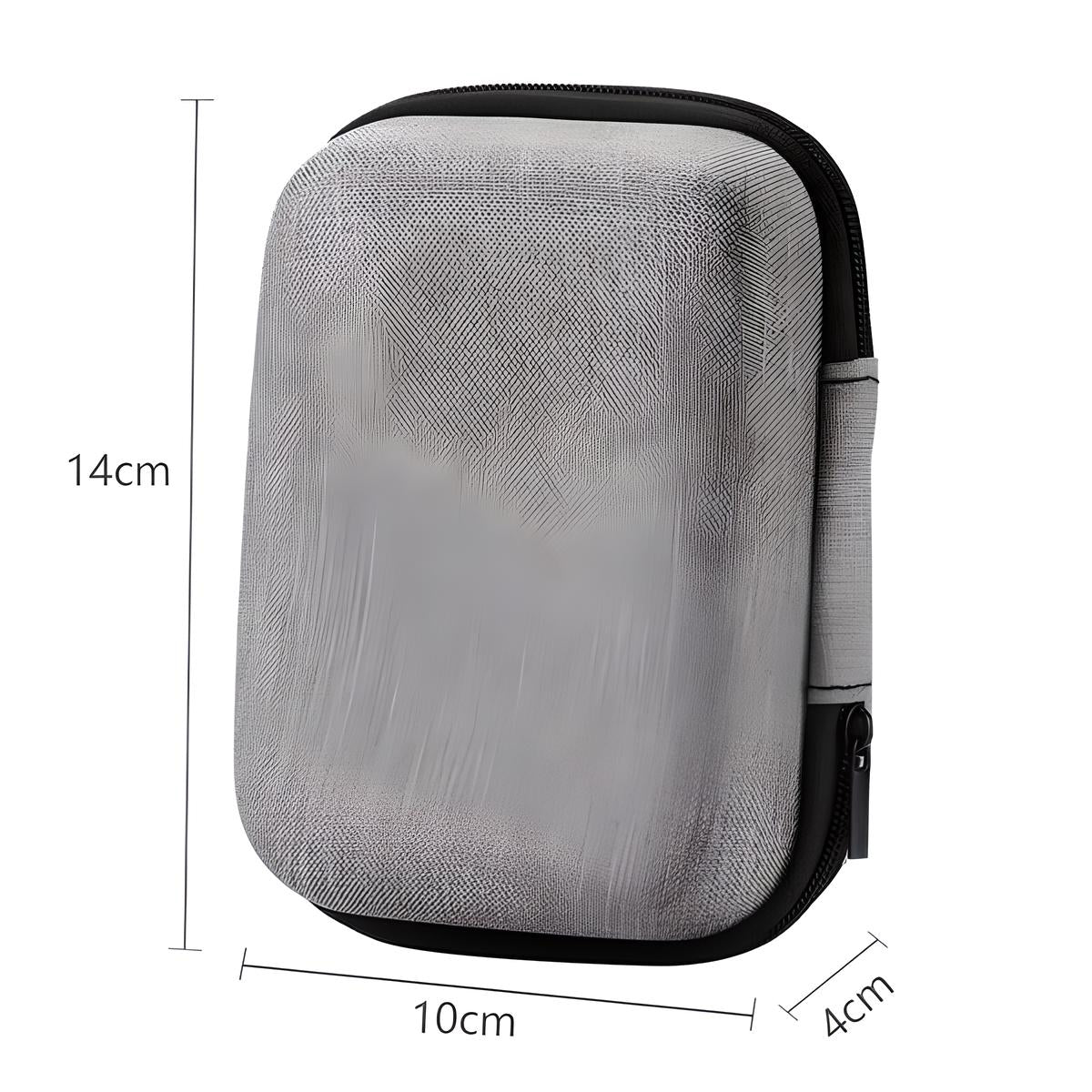 Unisex Zippered Cable Storage Case with Hard Shell Protection 13