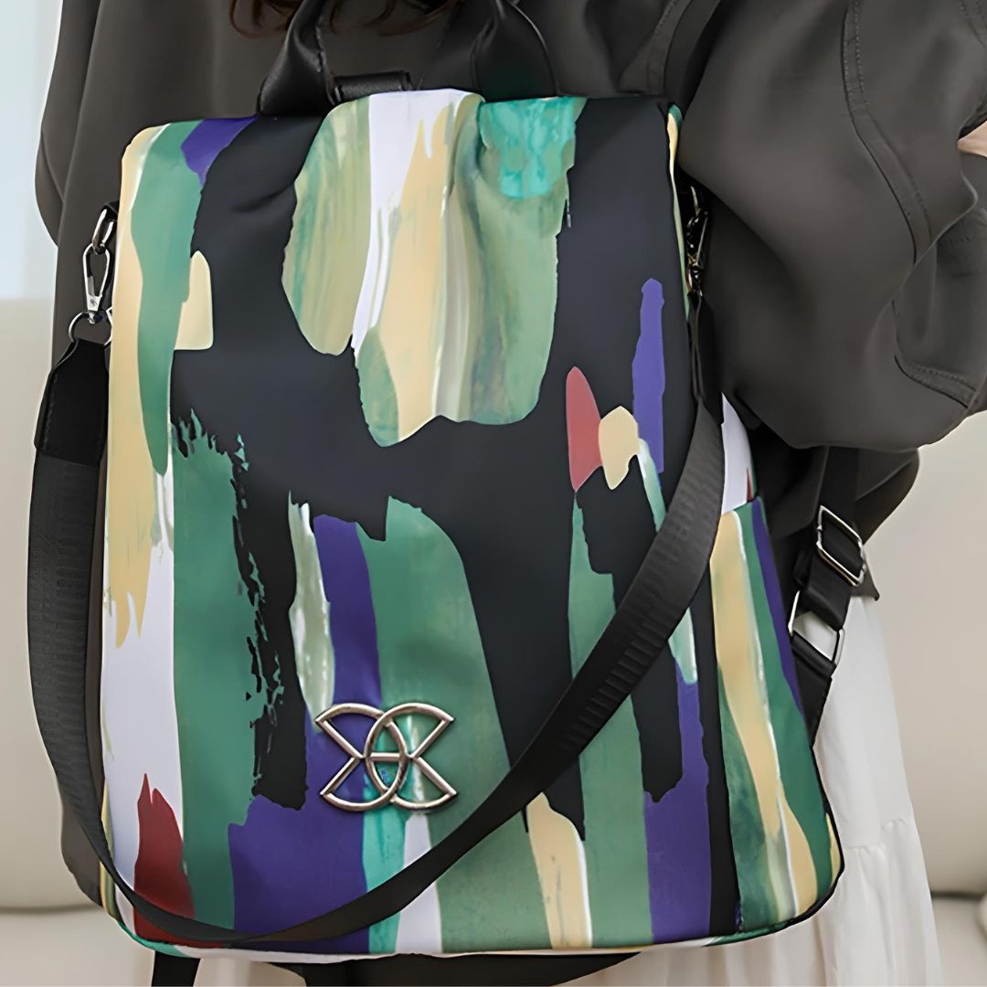 Women's Anti-Theft Backpack with Multiple Compartments and Security Features 10