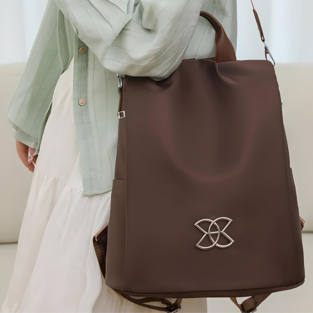 Women's Anti-Theft Backpack with Multiple Compartments and Security Features 12