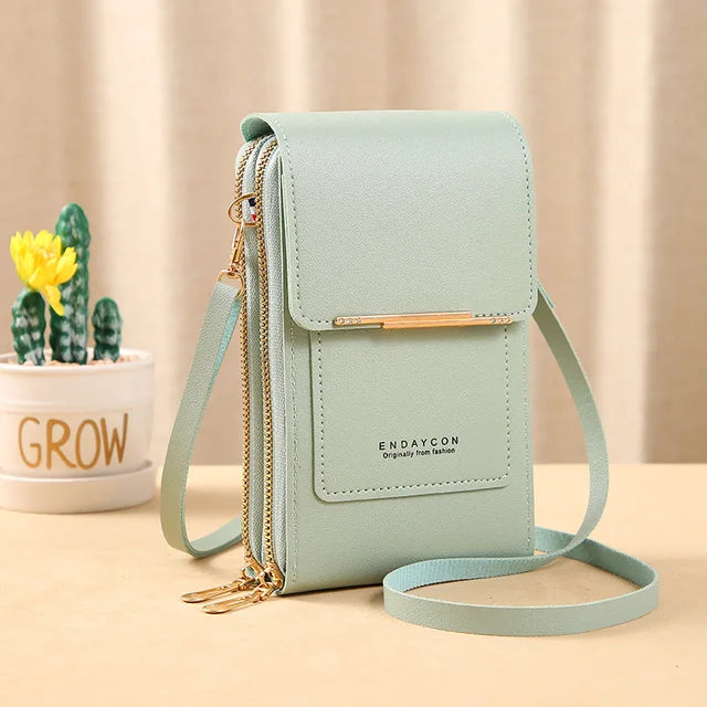 Women's Crossbody Phone Bag with Touch Screen Window and RFID Protection 13