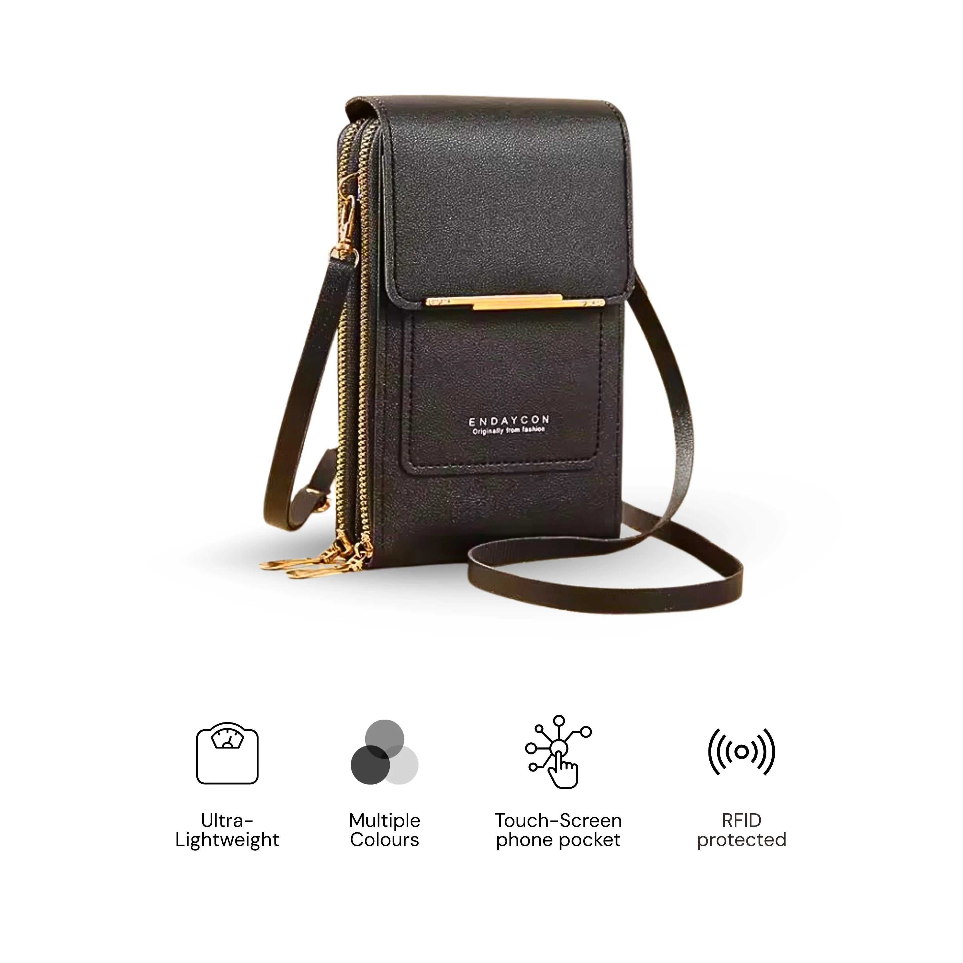 Women's Crossbody Phone Bag with Touch Screen Window and RFID Protection 3