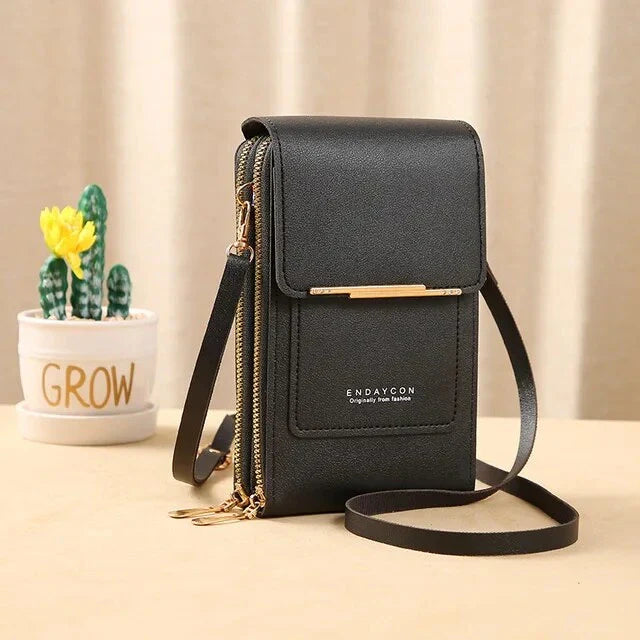 Women's Crossbody Phone Bag with Touch Screen Window and RFID Protection 5