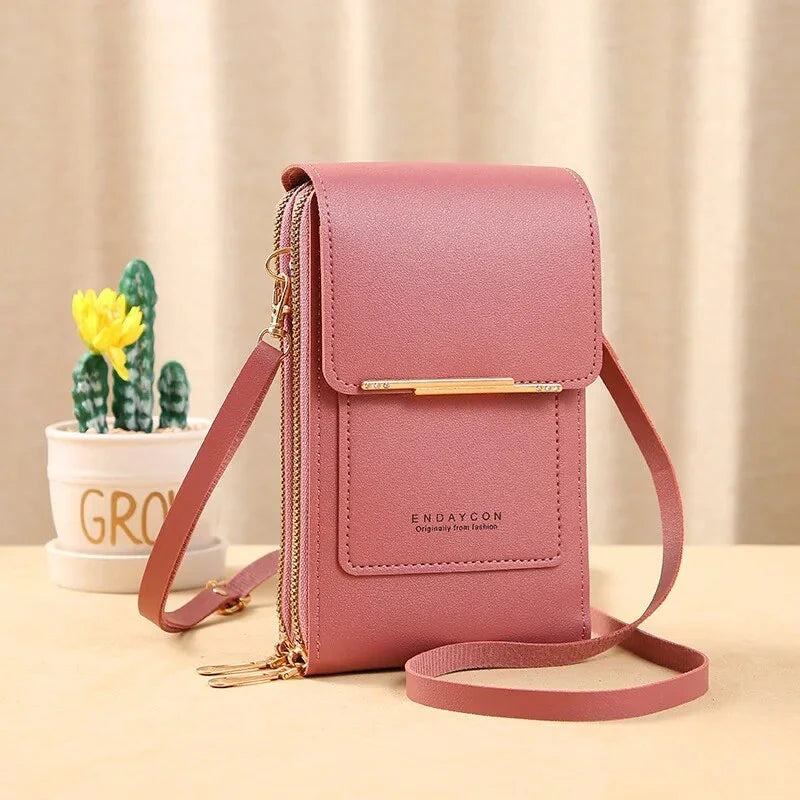Women's Crossbody Phone Bag with Touch Screen Window and RFID Protection 7