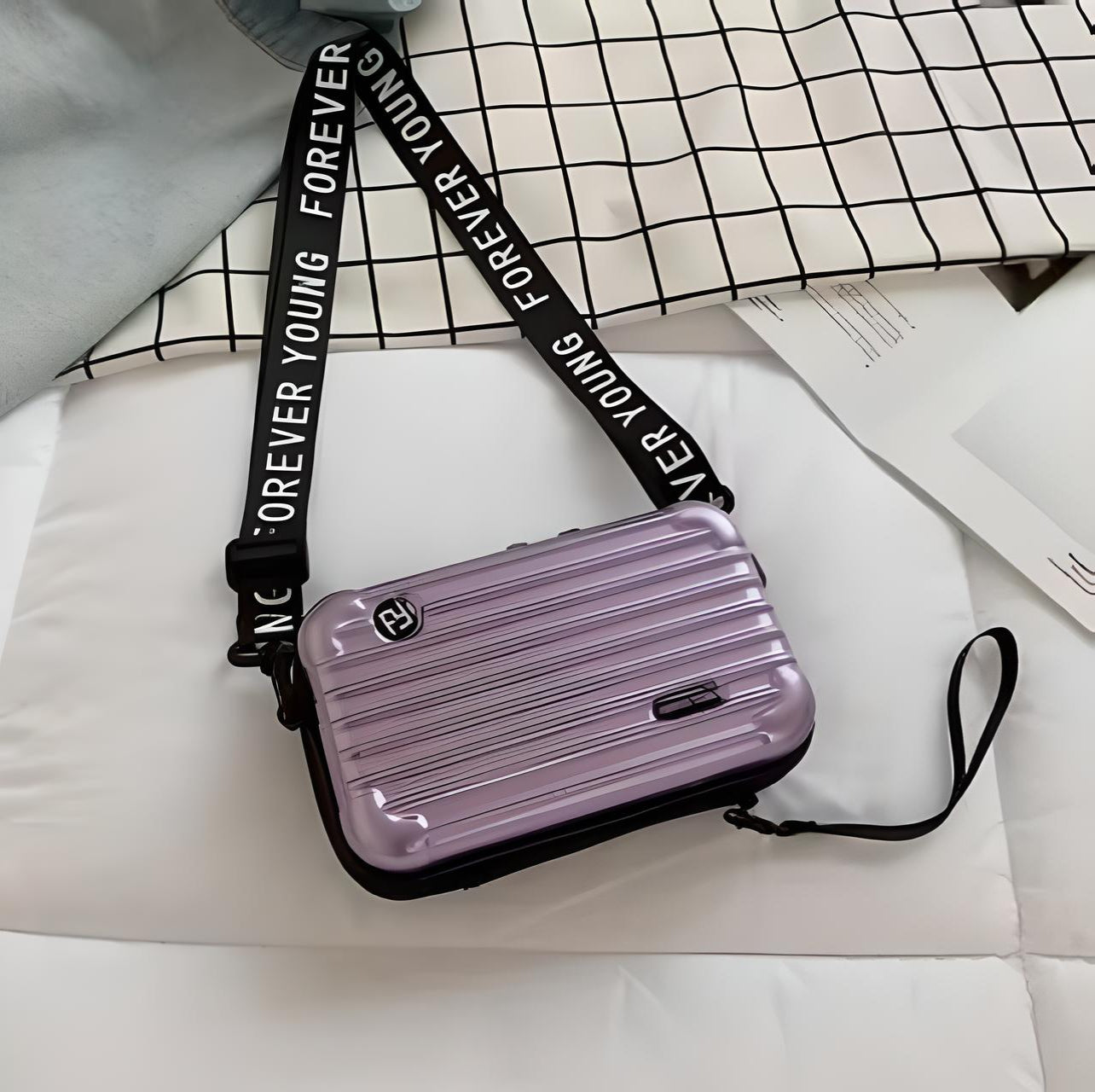 Women's Hardshell Crossbody Bag with Multiple Compartments 13