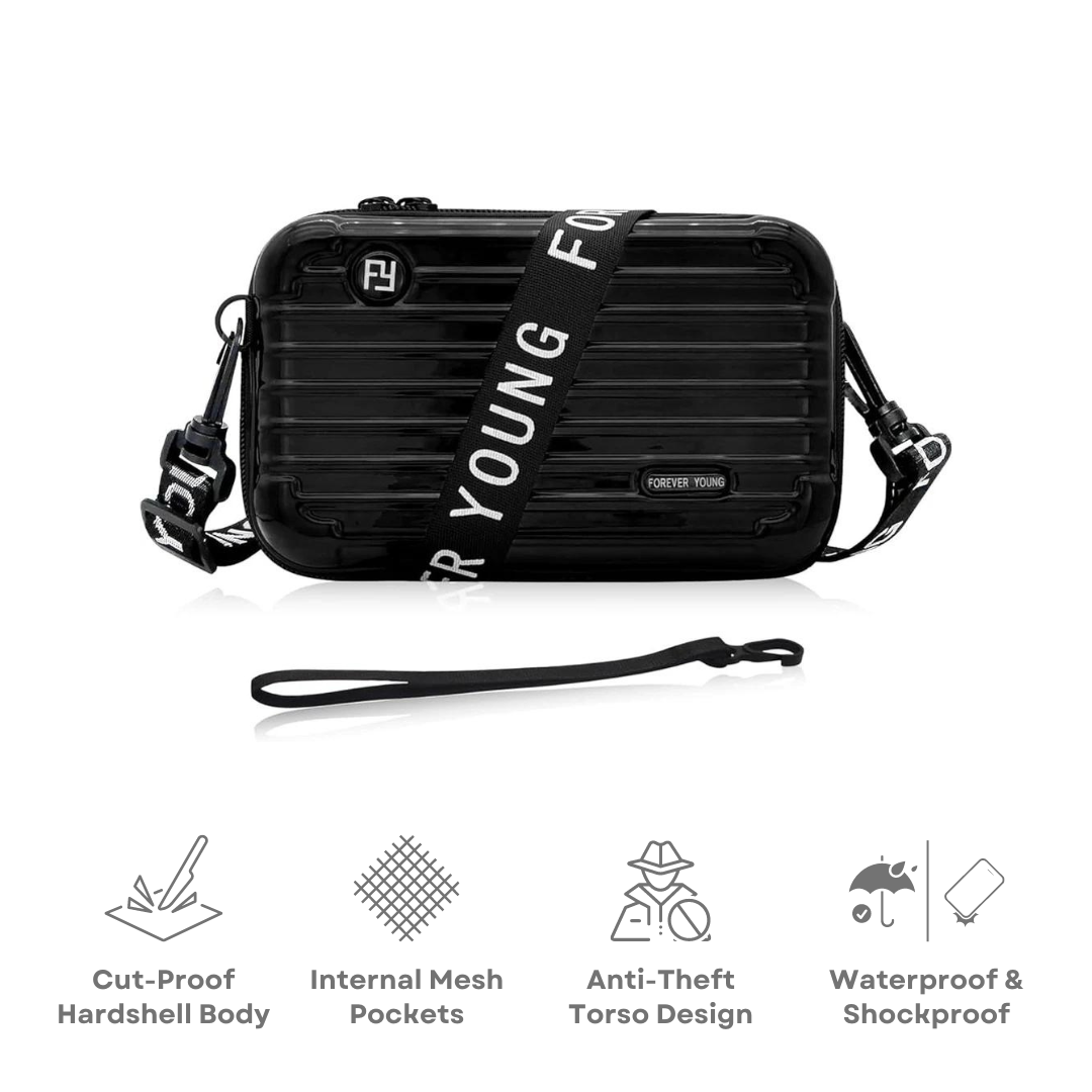 Women's Hardshell Crossbody Bag with Multiple Compartments 5