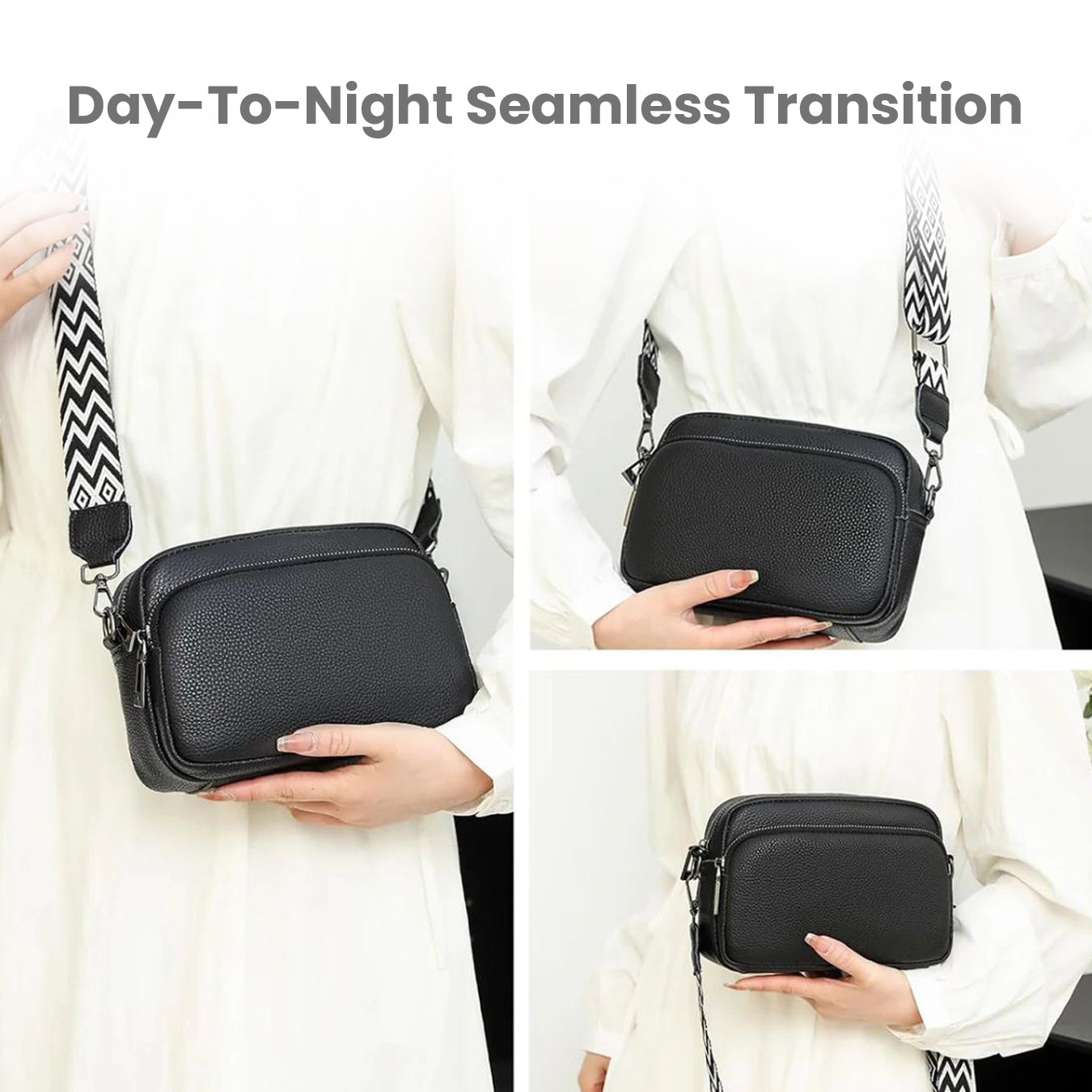 Women's Leather Crossbody Bag with Adjustable Strap 5