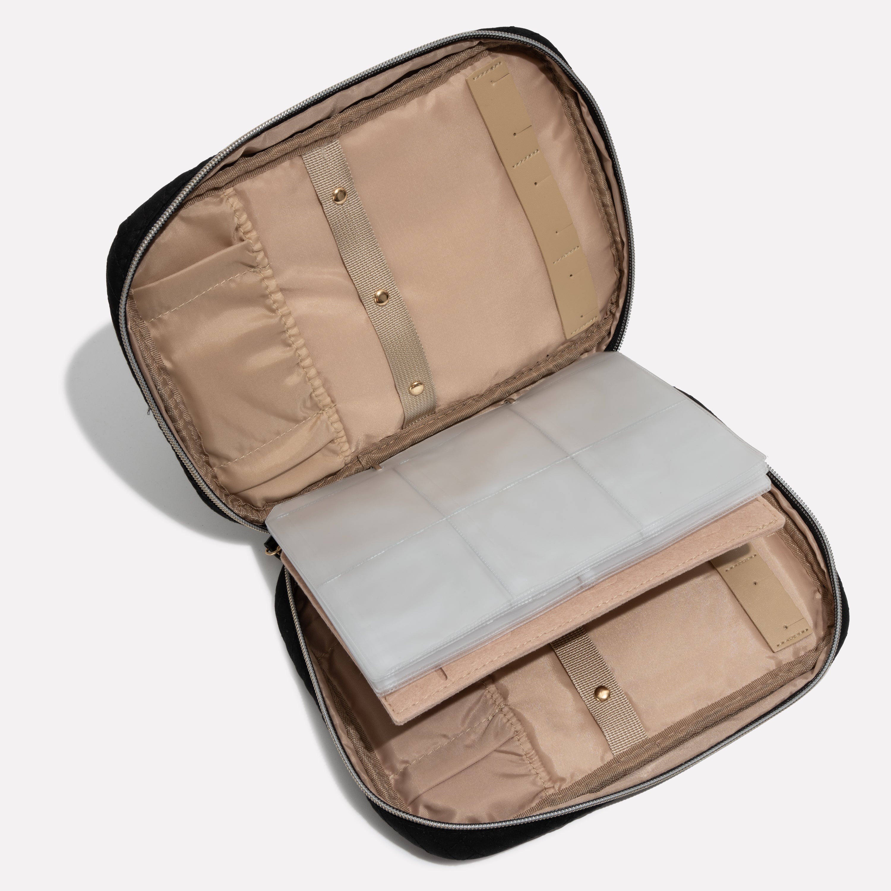 Women's Multi-Compartment Jewellery Organizer with Zippered Pockets 2