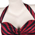 Obsession Nikki Costume Red Zebra Halter Top and Shorts Set product detail 2