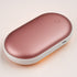 Hand Warmer Rechargeable 2 in 1 Power Bank Pocket Warmer Rose Gold color