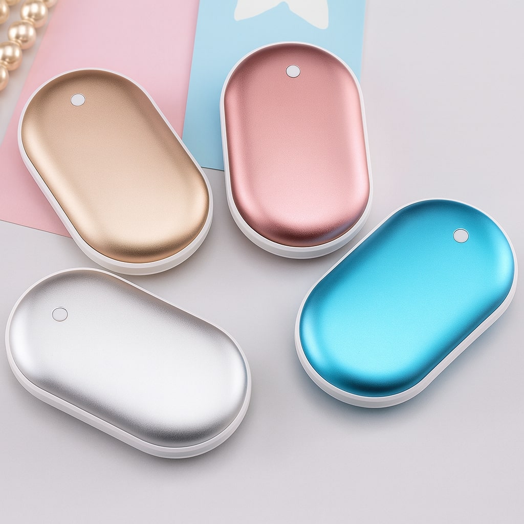 Hand Warmer Rechargeable 2 in 1 Power Bank Pocket Warmer studio packshot
