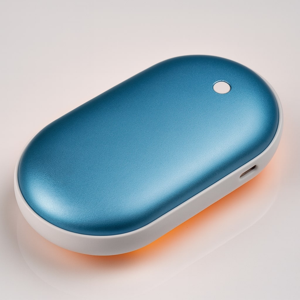 Hand Warmer Rechargeable 2 in 1 Power Bank Pocket Warmer Blue color