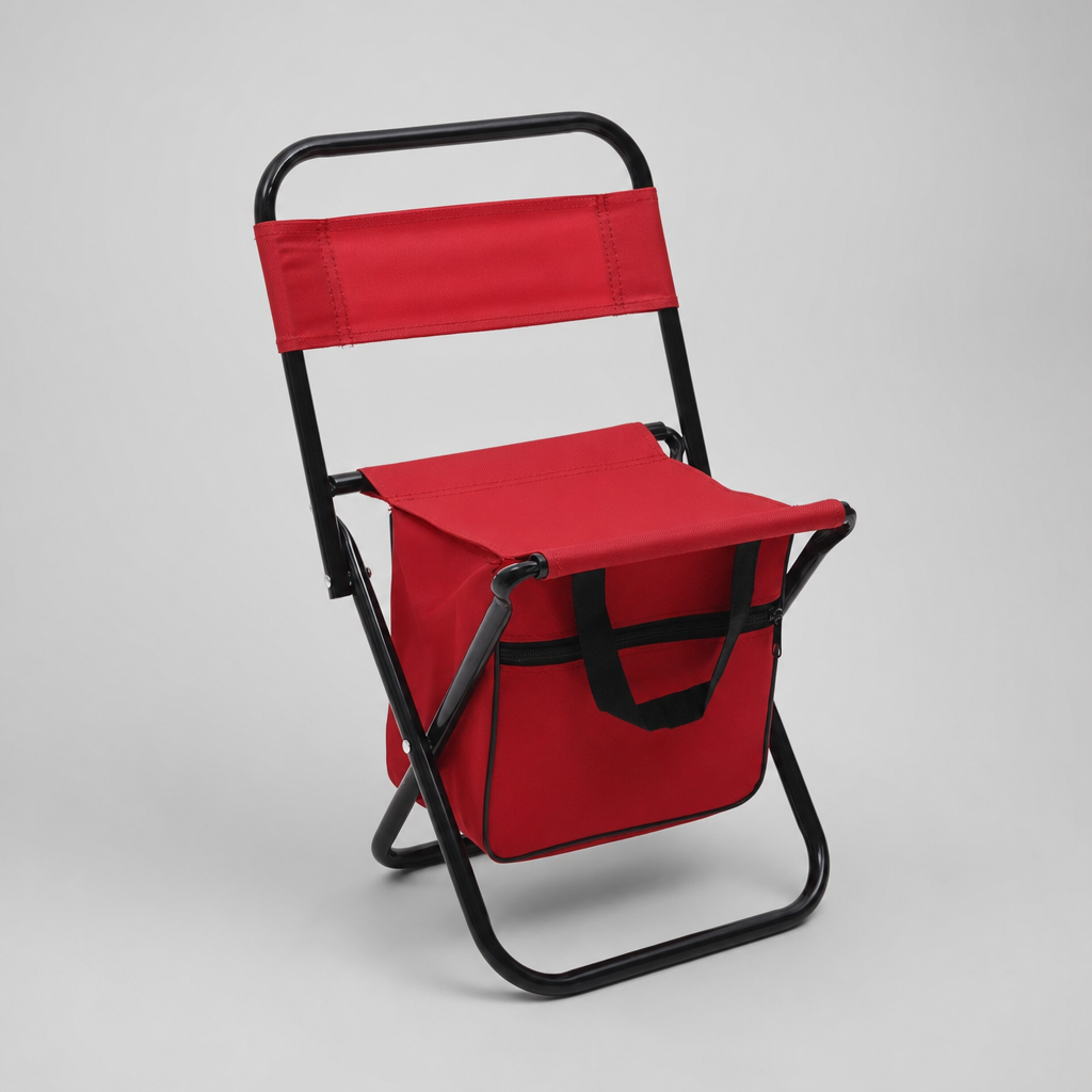 Klappstuhl Camping Tragbar Leichtgewicht Design Rot color