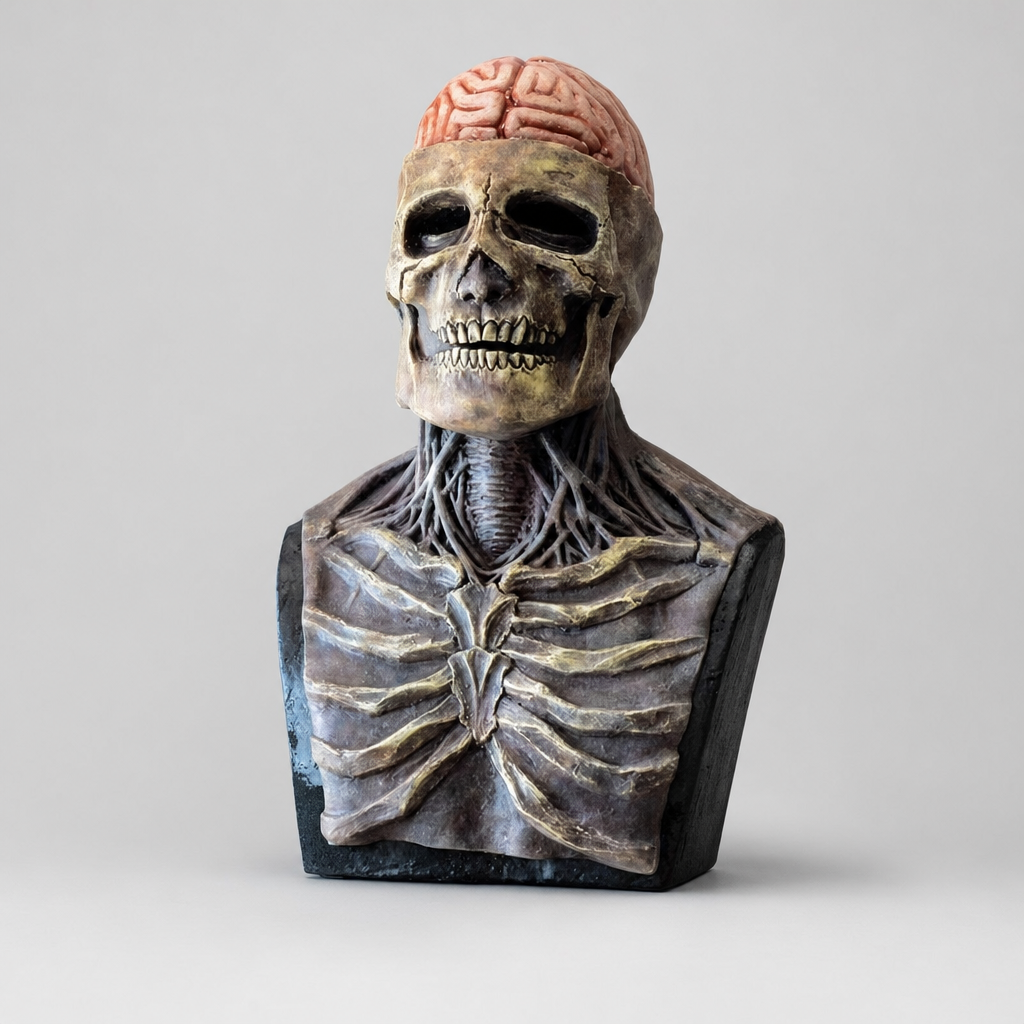 Ultra-realistic Halloween Skeleton Costume studio packshot