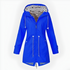 Women's Hooded Waterproof Rain Jacket with Striped Lining and Drawstring Waist - Image 6