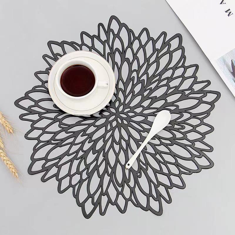 Decoratieve Ronde Tafelonderlegger met Warmtebestendig Antislip Ontwerp