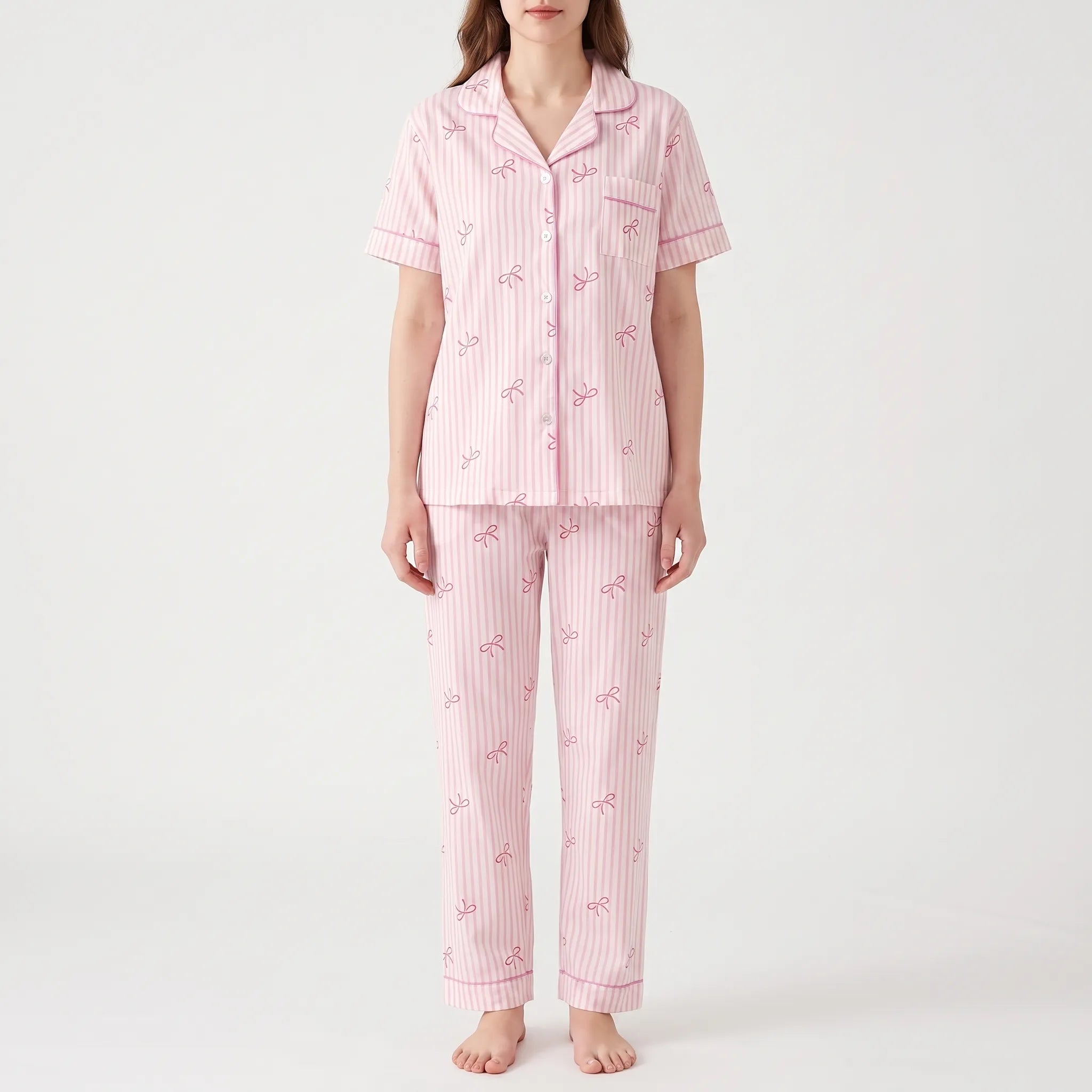 Striped 3-Piece Pajama Set - Connie