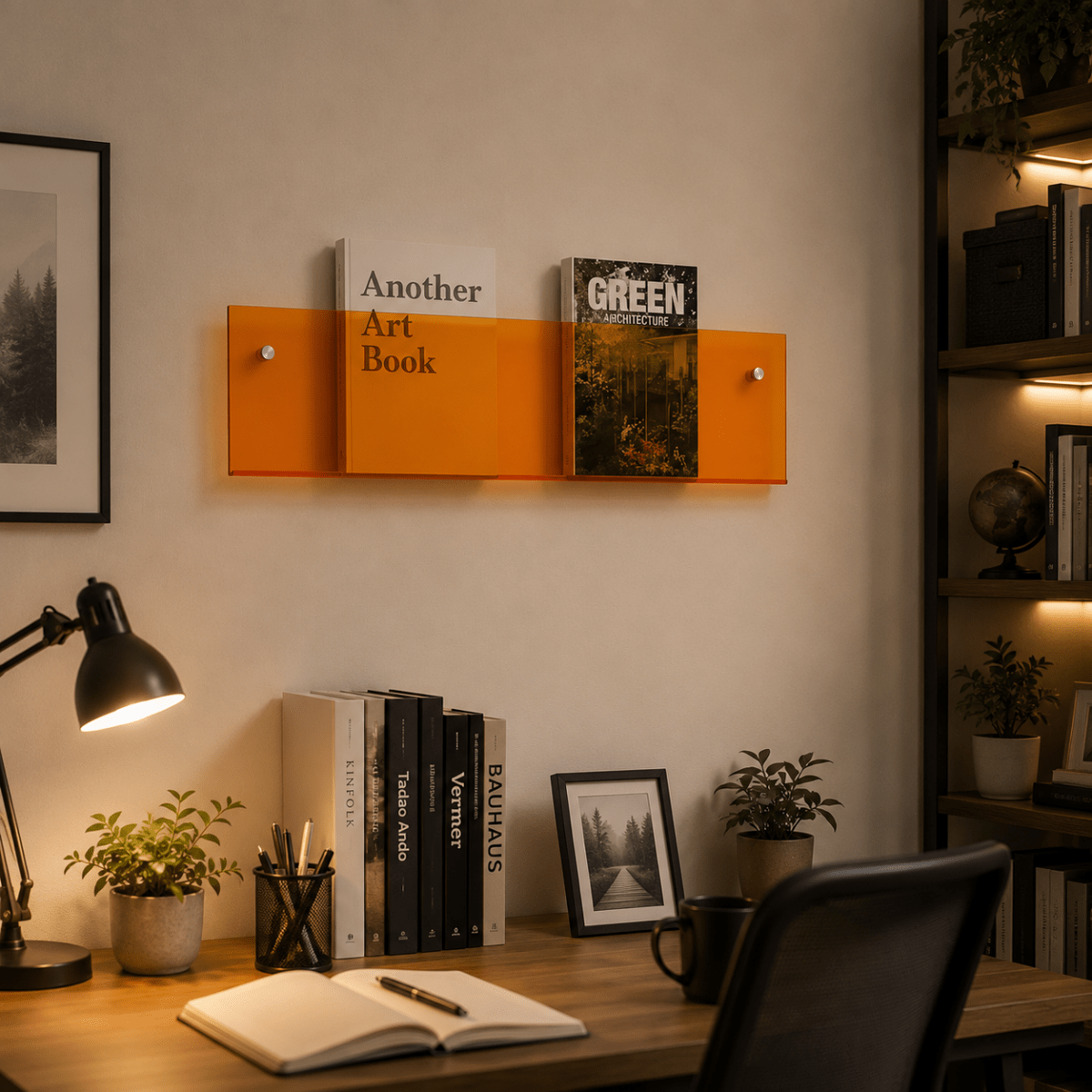 SHELFORA – Elegant Wall-Mounted Magazine Holder for Contemporary Interiors