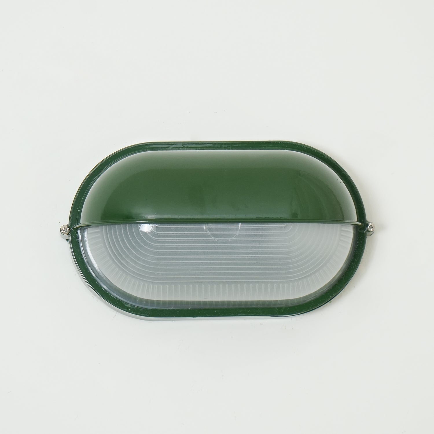 Outdoor Wall Light Bulkhead with Ribbed Glass Eyelid Hood Weather-Resistant - Image 22