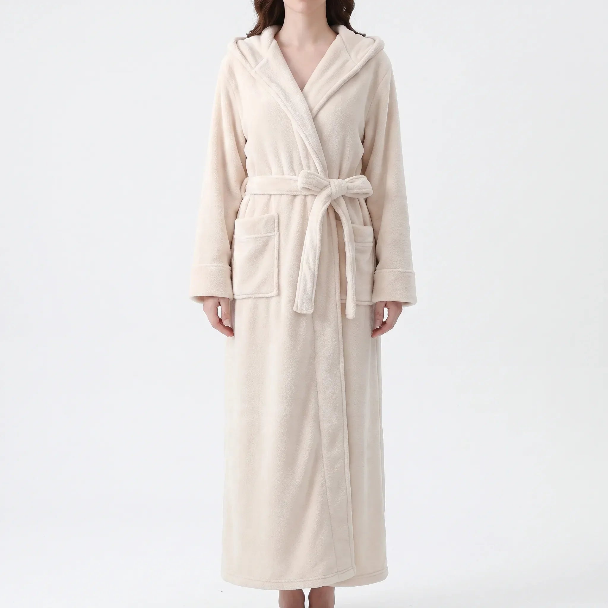 Long Fluffy Dressing Gown - Alexis