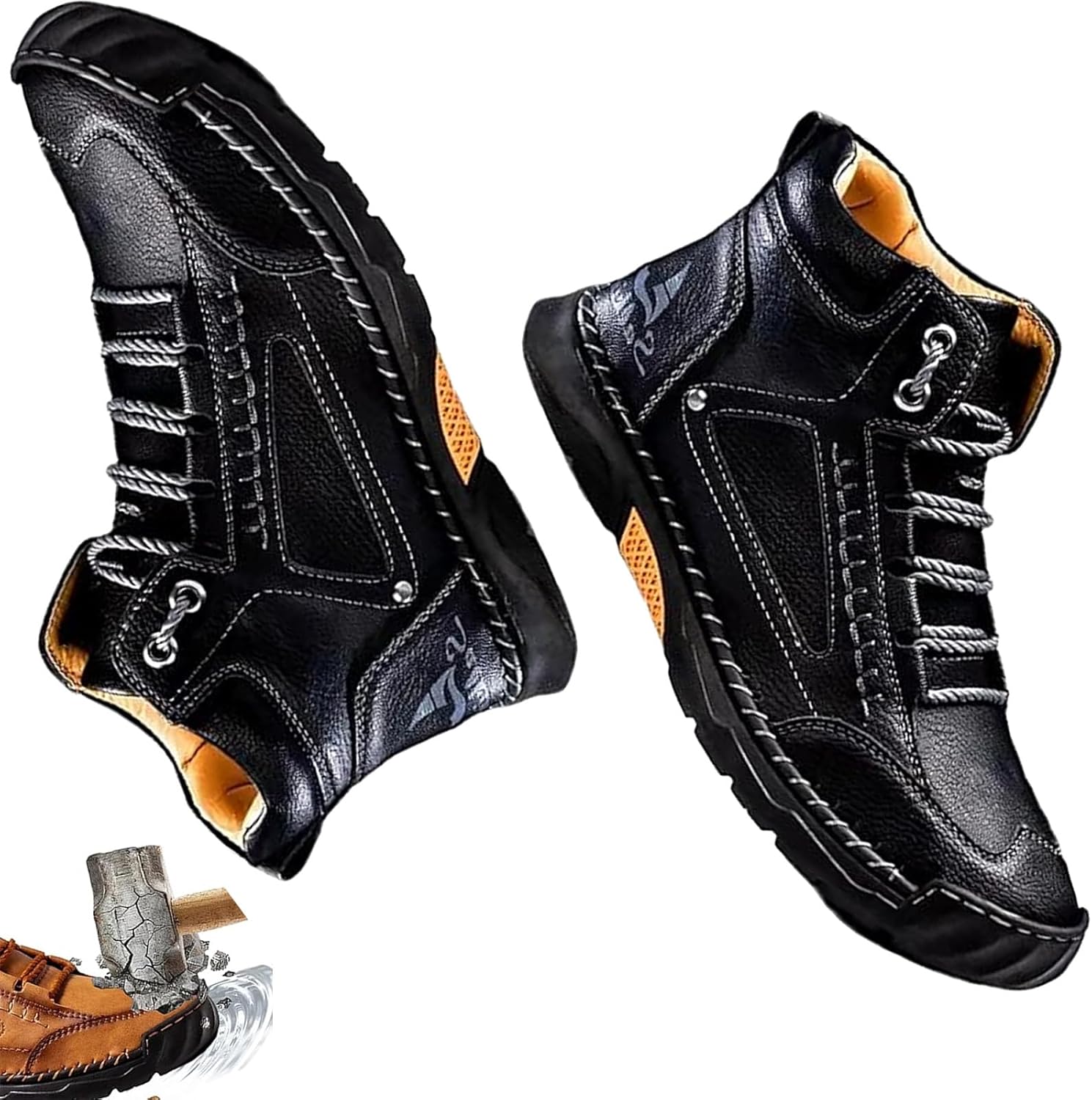 Handmade Waterproof Orthopedic Men’s Boots – Arch Support & Non-Slip Soles – Renvar