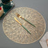 Decoratieve Ronde Tafelonderlegger met Warmtebestendig Antislip Ontwerp