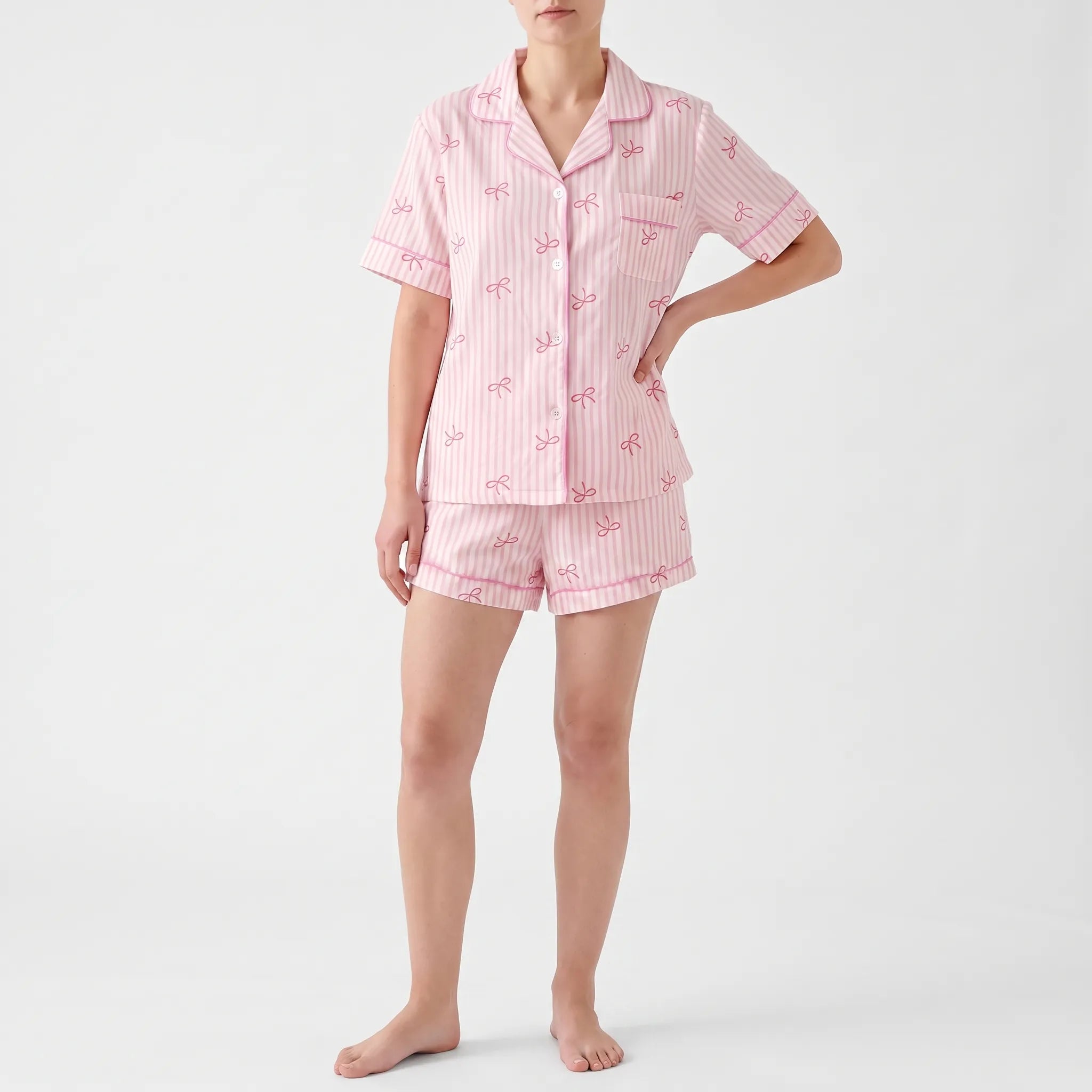 Striped 3-Piece Pajama Set - Connie
