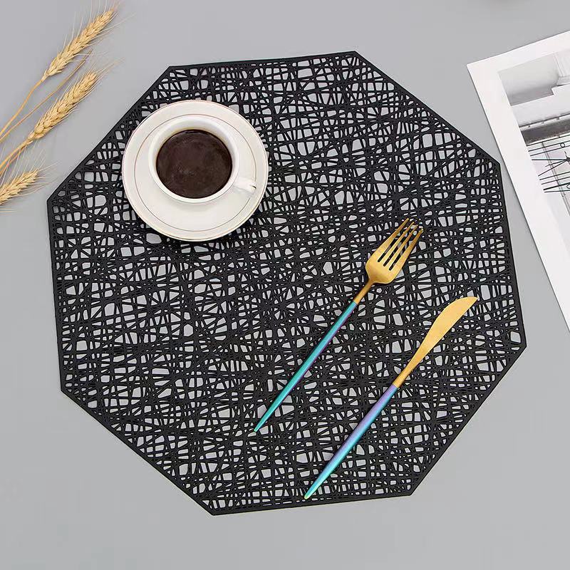 Decoratieve Ronde Tafelonderlegger met Warmtebestendig Antislip Ontwerp