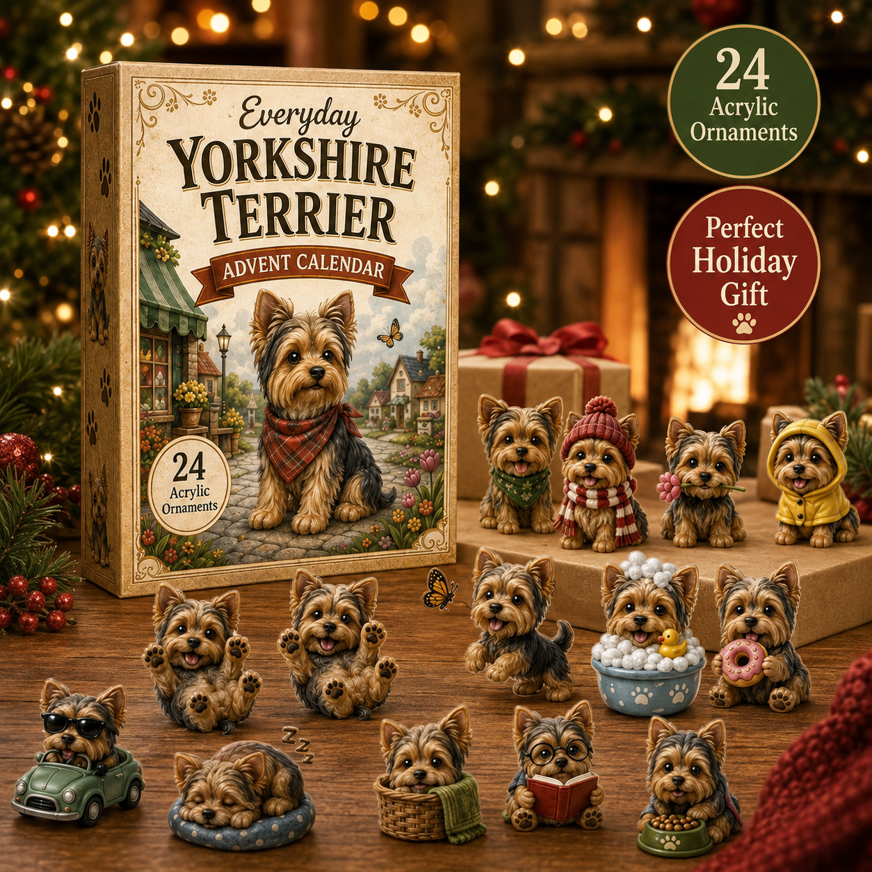 Yorkshire-Terrier-Adventskalender | 24 Überraschungen | Sammelspaß