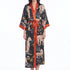 Long Floral Kimono Robe - Julie