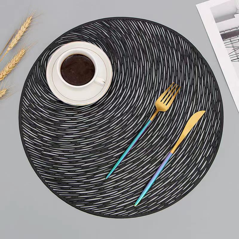 Decoratieve Ronde Tafelonderlegger met Warmtebestendig Antislip Ontwerp