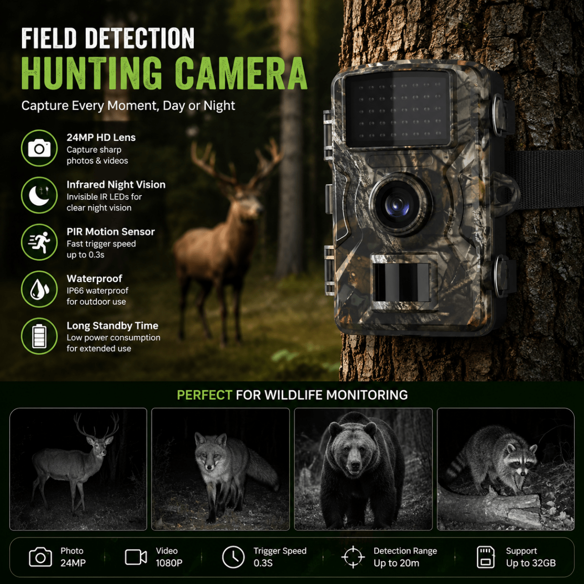 TRAILWATCH – Wildlife Camera for Reliable Outdoor Observation