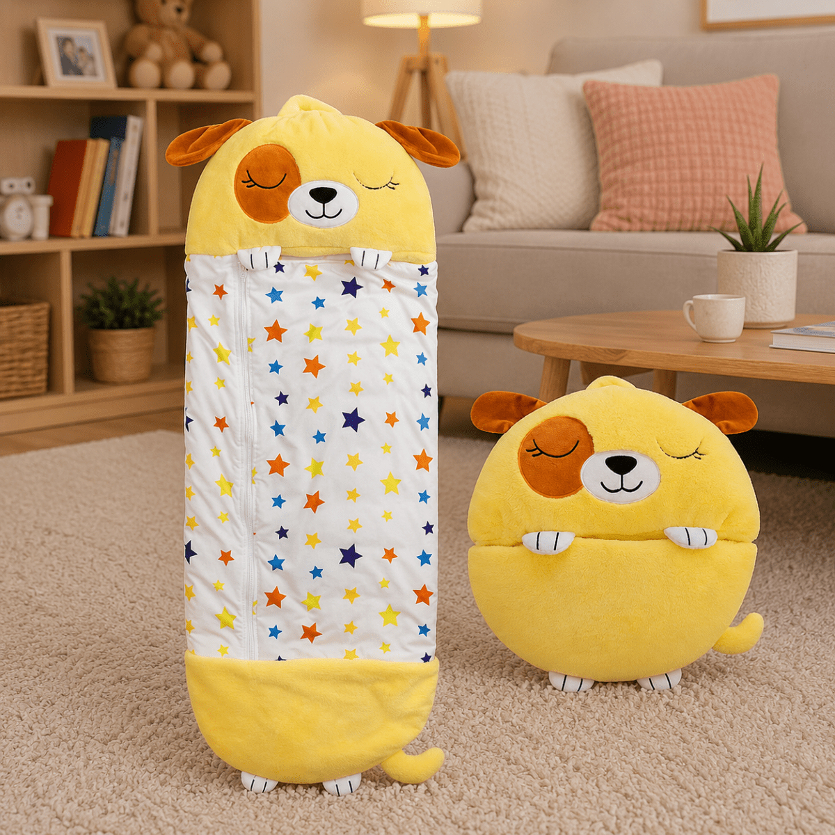 DREAMPAL – 2-in-1 Cuddly Toy with Cozy Sleeping Bag