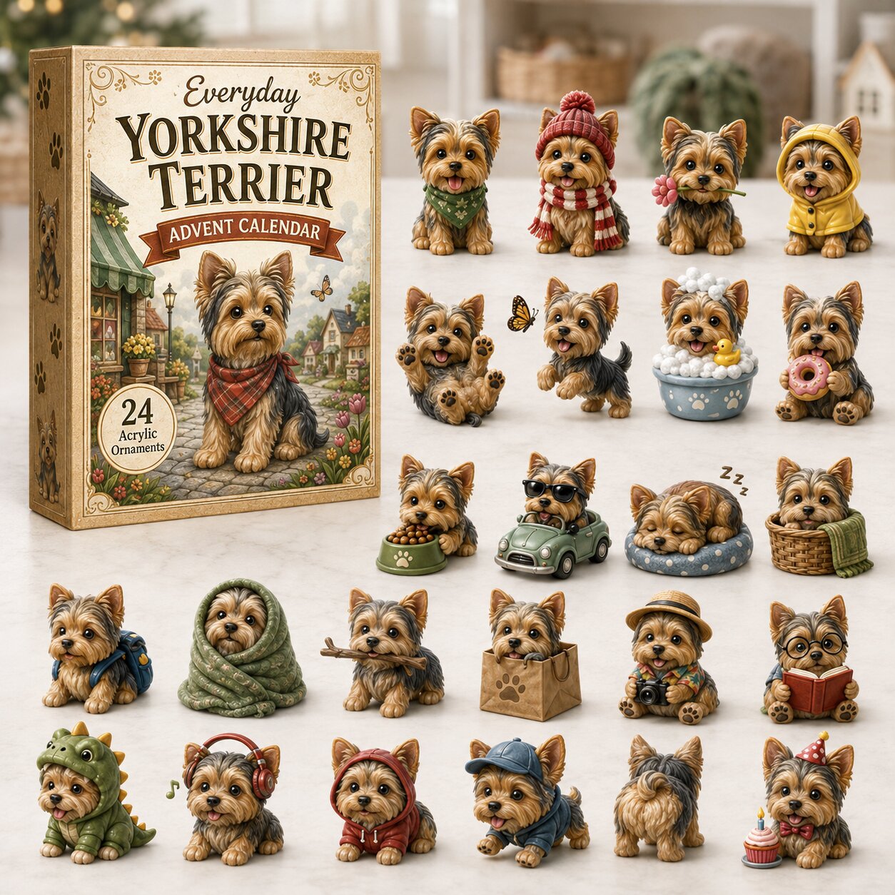 Yorkshire-Terrier-Adventskalender | 24 Überraschungen | Sammelspaß