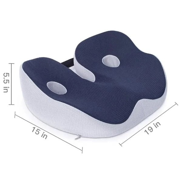 Desk Chair Seat Cushion with Orthopedic Memory Foam and Adjustable Strap - Image 11