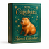 Capybara-Adventskalender | 24 Fächer | 3D-PVC-Design | Kompakte Weihnachtsdeko
