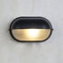Outdoor Wall Light Bulkhead with Ribbed Glass Eyelid Hood Weather-Resistant - Image 35