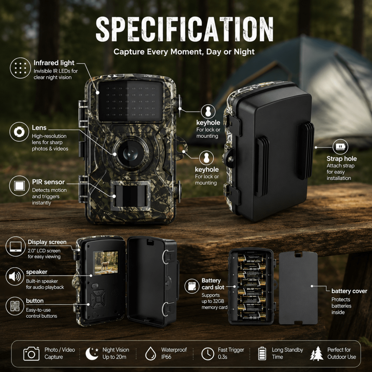 TRAILWATCH – Wildlife Camera for Reliable Outdoor Observation