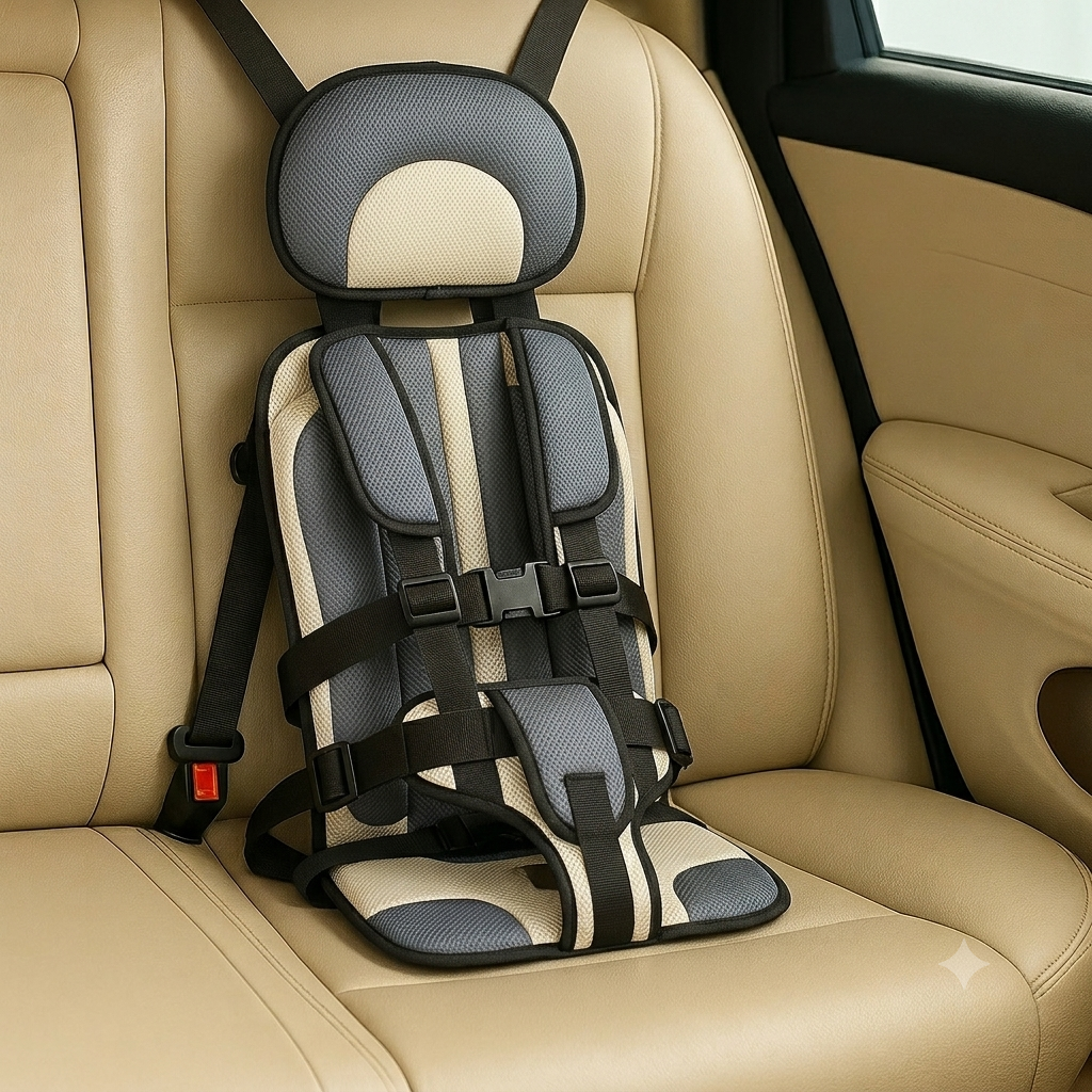 Kids Travel Booster Seat Portable Safety Belt for Car Journeys