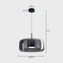 Kitchen Pendant Light Fixtures with Translucent Glass Shade and Adjustable LED for Island - Image 48