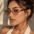 SHADEVISTA – Rectangular Frameless Sunglasses with UV400 Protection