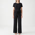 Short-Sleeved Wide-Leg Pajama Set - Violet