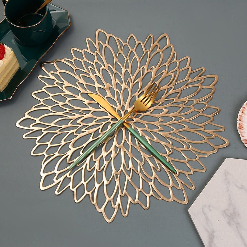 Decoratieve Ronde Tafelonderlegger met Warmtebestendig Antislip Ontwerp