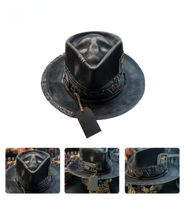 Handmade Skull Hat - Raven