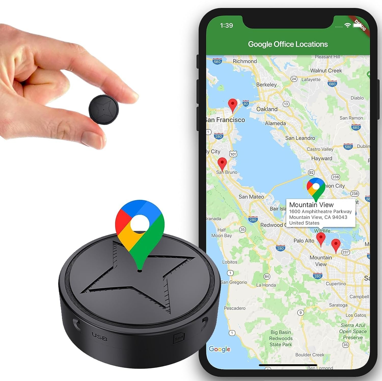 UltraTrack Sterke Magnetische GPS Tracker - Nauwkeurige Locatie-updates