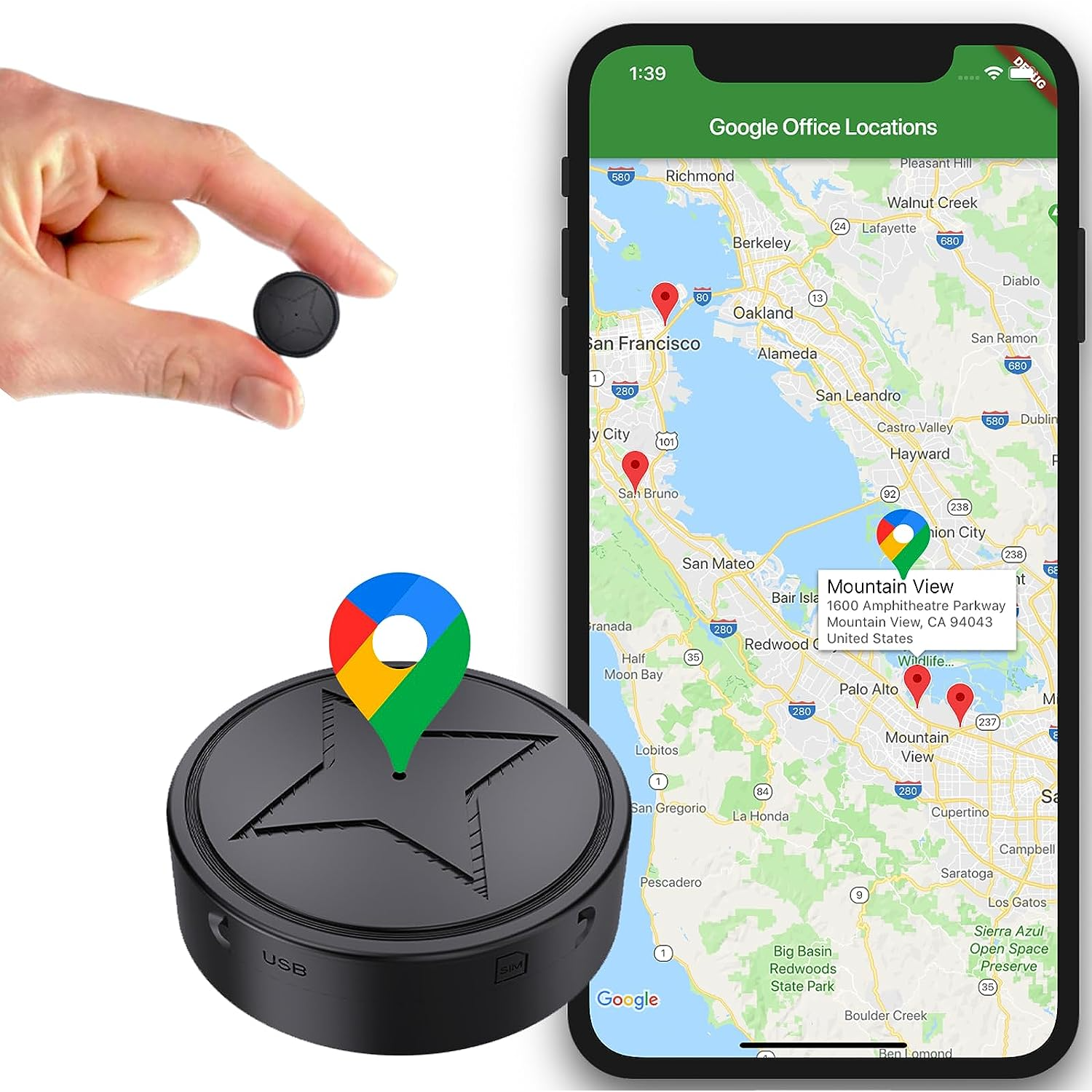 Mini Car GPS Tracker with Live Location Tracking and Strong Magnetic Mount - Image 1